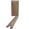 LAPIZ  DE MADERA Y GRAFITO CRUDO CON GOMA DIXON