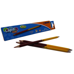 LAPIZ DUO TRIANGULAR MAE ROJO/GRAFITO