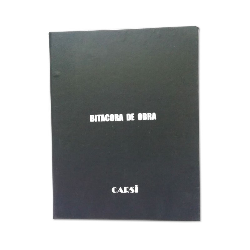 LIBRETA BITACORA DE OBRA 25 JUEGOS CARSI
