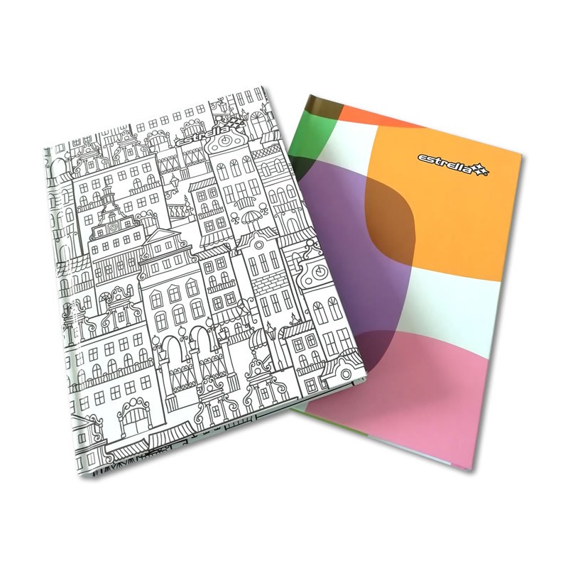 LIBRETA PASTA DURA FRANCESA C-5 MM 192 HOJAS ESTRELLA