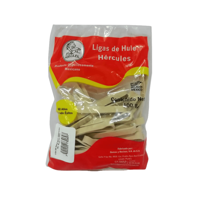LIGA DE HULE NATURAL No 64 HERCULES 100GRS