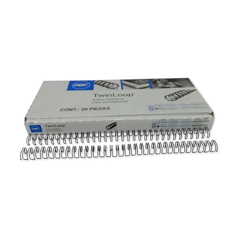 ARILLO METALICO NEGRO 3/8 CON 20 PIEZAS GBC