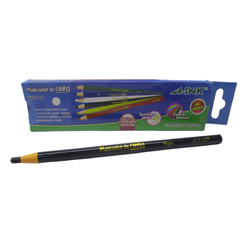 MARCADOR CERA NEGRO A-INK