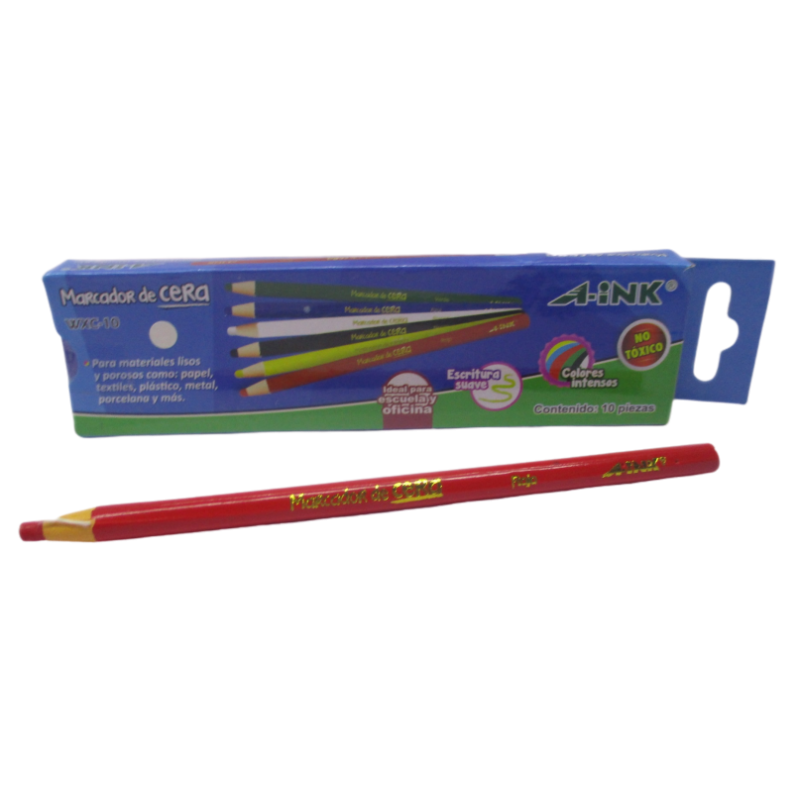 MARCADOR CERA ROJO A-INK