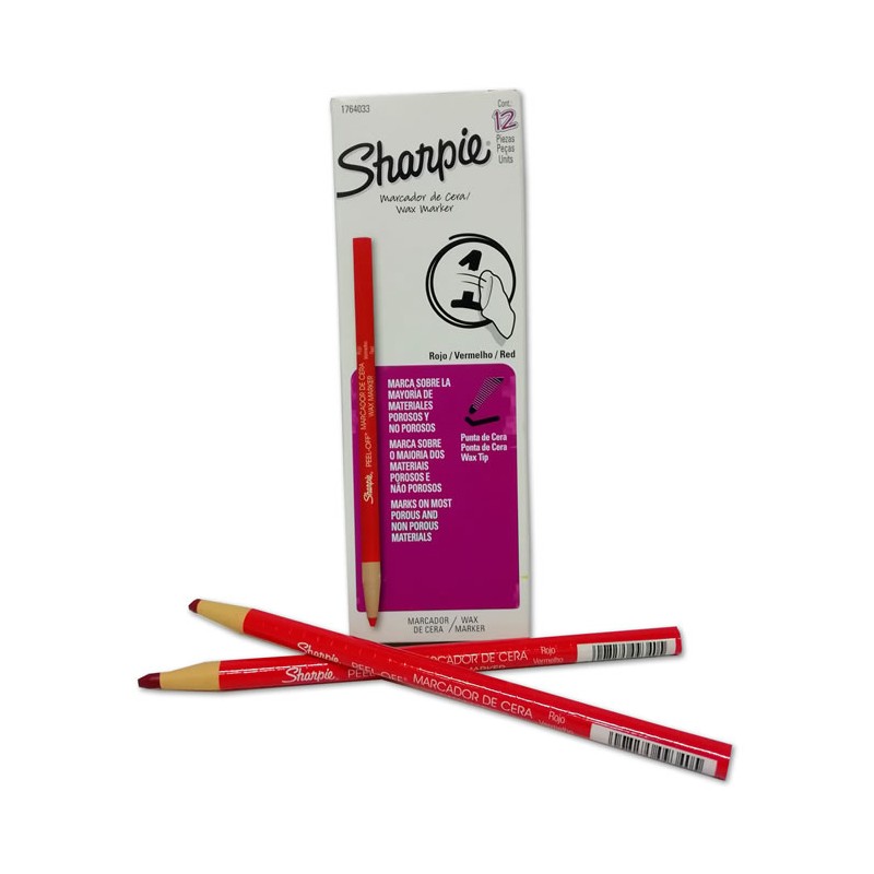 MARCADOR CERA ROJO SHARPIE