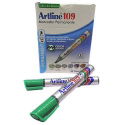 MARCADOR PERMANENTE VERDE ARTLINE