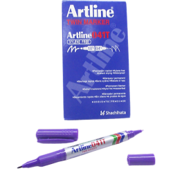 MARCADOR PERMANENTE DOBLE PUNTA MORADO ARTLINE