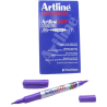 MARCADOR PERMANENTE DOBLE PUNTA MORADO ARTLINE