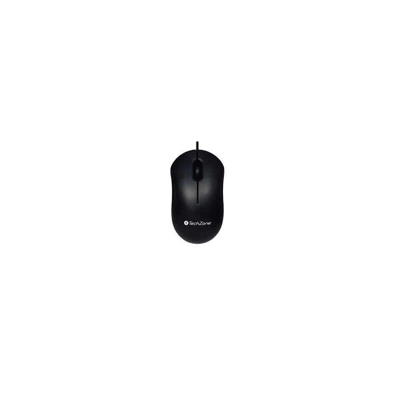 MOUSE ALAMBRICO USB TECHZONE COLOR NEGRO