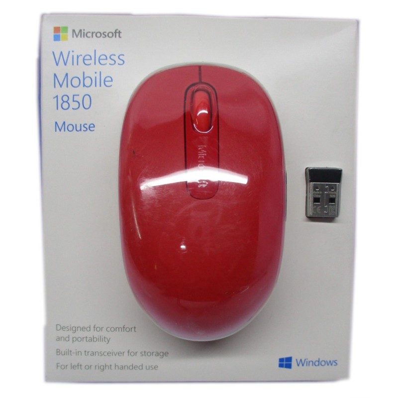 MOUSE INALÁMBRICO MICROSOFT WIRELESS MOBILE COLOR ROJO