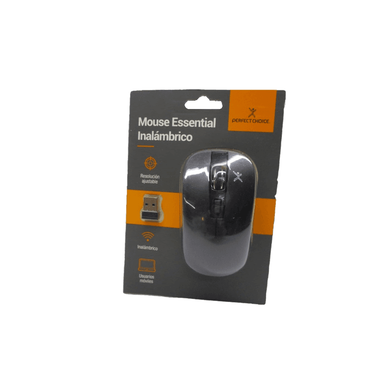 MOUSE INALÁMBRICO PERFECT CHOICE COLOR NEGRO