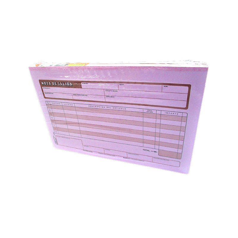 NOTA DE SALIDA PRINTAFORM B 1054