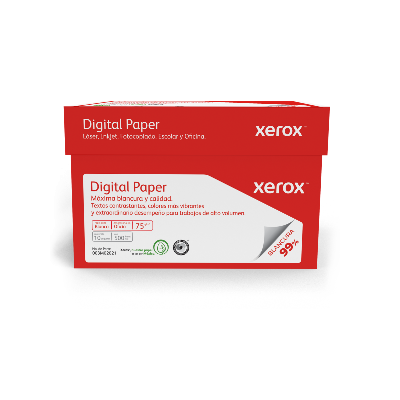 PAPEL BOND XEROX ROJO OFICIO