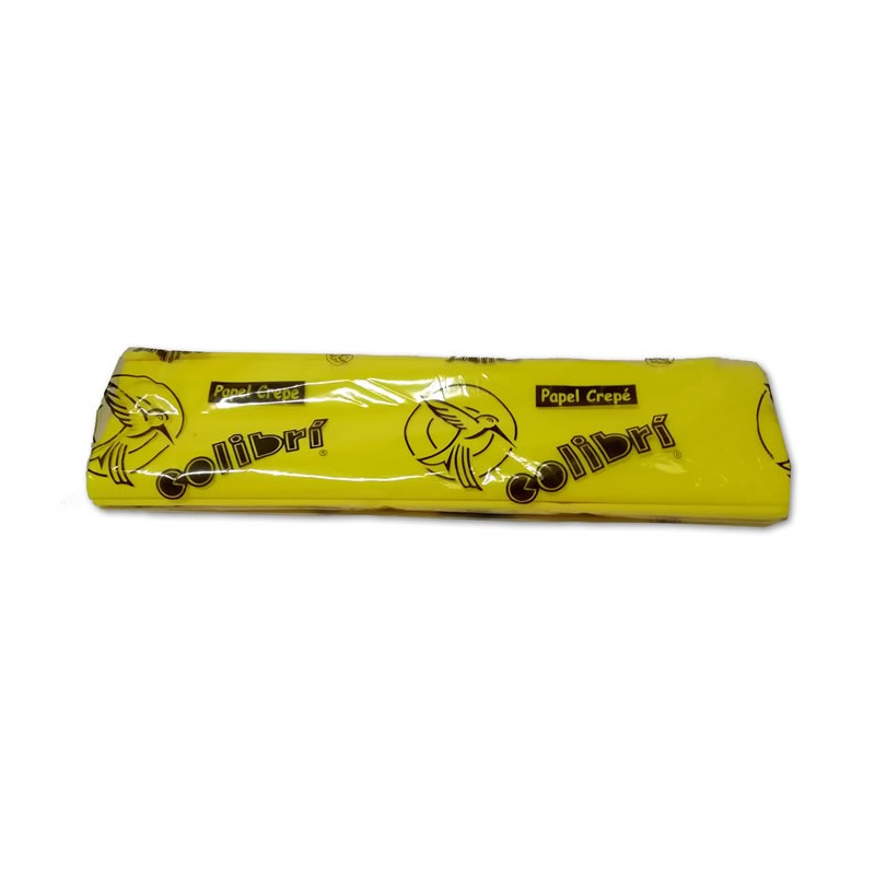 PAPEL CREPE COLIBRI AMARILLO HUEVO