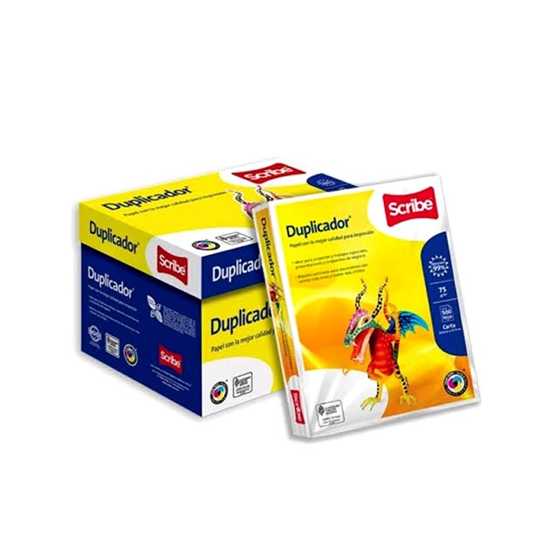 PAPEL DUPLICADOR BLANCO TAMAÑO CARTA SCRIBE