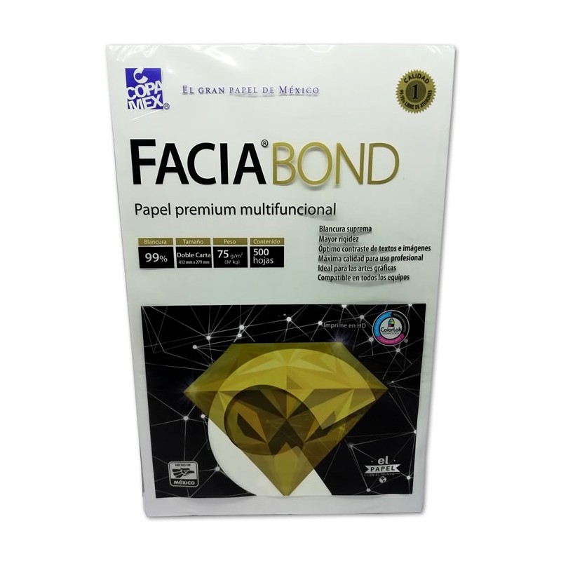 PAPEL FACIA BOND TAMAÑO DOBLE CARTA