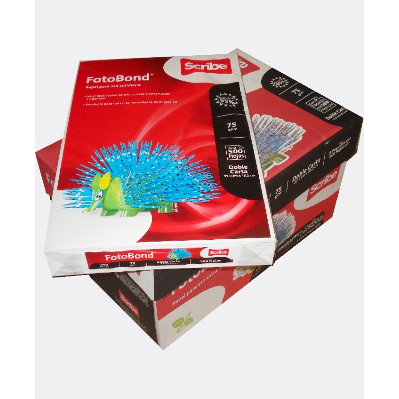PAPEL FOTOBOND TAMAÑO DOBLE CARTA SCRIBE