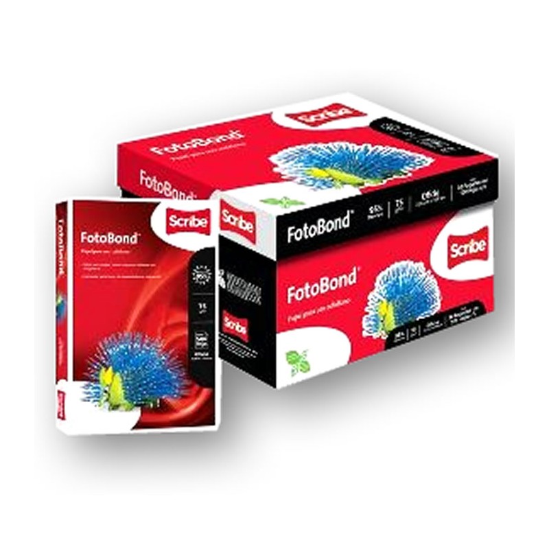 PAPEL FOTOBOND BLANCO TAMAÑO OFICIO SCRIBE