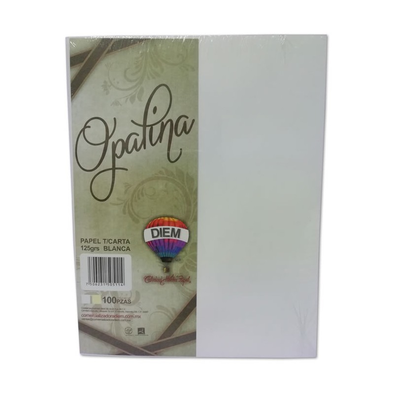 PAPEL OPALINA BLANCO DIEM