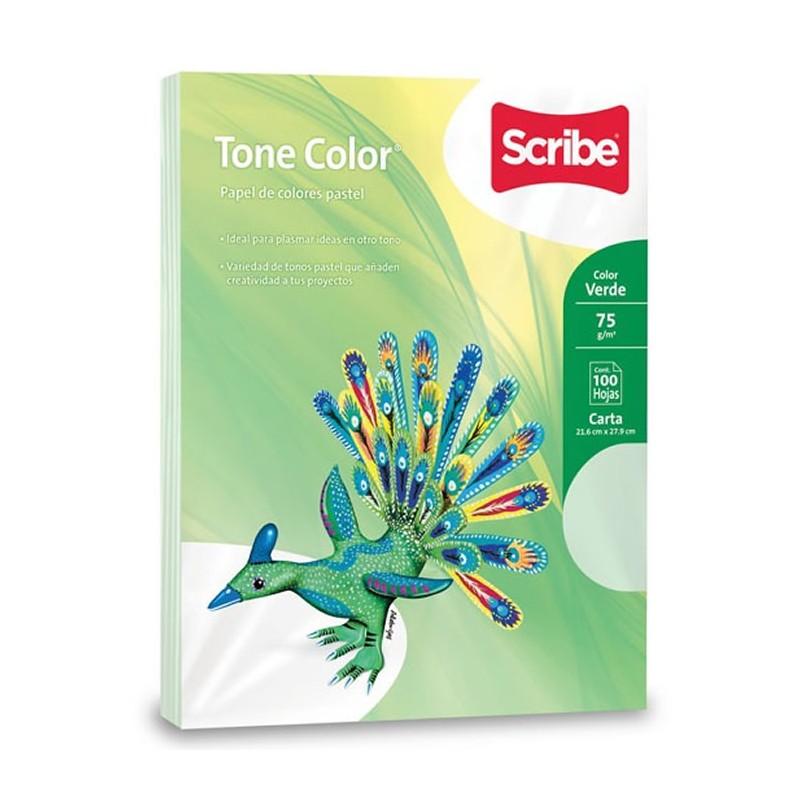 PAPEL TONE COLOR VERDE