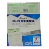 PAQUETE CON 3 DE BLOCK POLIZA DE CHEQUES CARTA FORTEC CON CARBON
