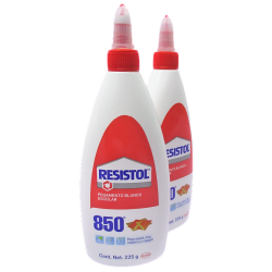 PEGAMENTO LIQUIDO BLANCO ESCOLAR RESISTOL 850 225 GRAMOS