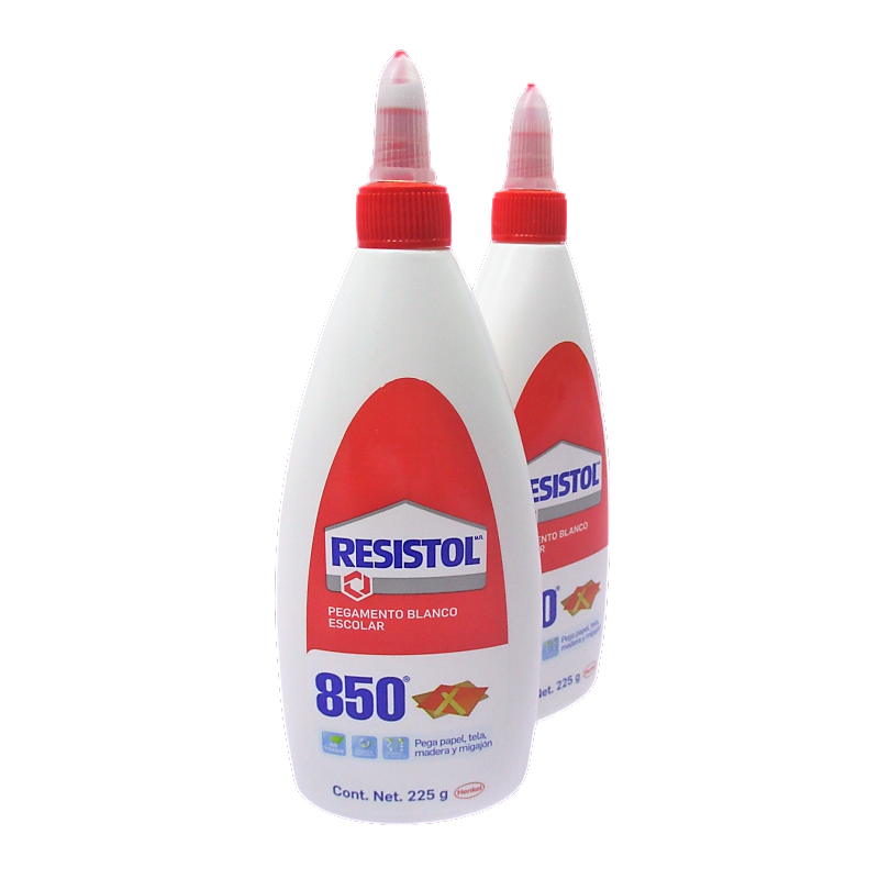 PEGAMENTO LIQUIDO BLANCO ESCOLAR RESISTOL 850 225 GRAMOS