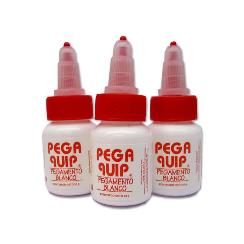 PEGAMENTO LIQUIDO BLANCO PEGA QUIP 20 GRAMOS