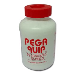 PEGAMENTO LIQUIDO BLANCO PEGA QUIP 250 GRAMOS