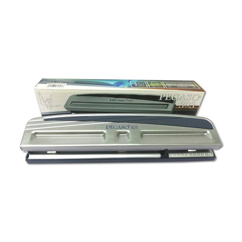 PERFORADORA TRIPLE METALICA AJUSTABLE PEGASO