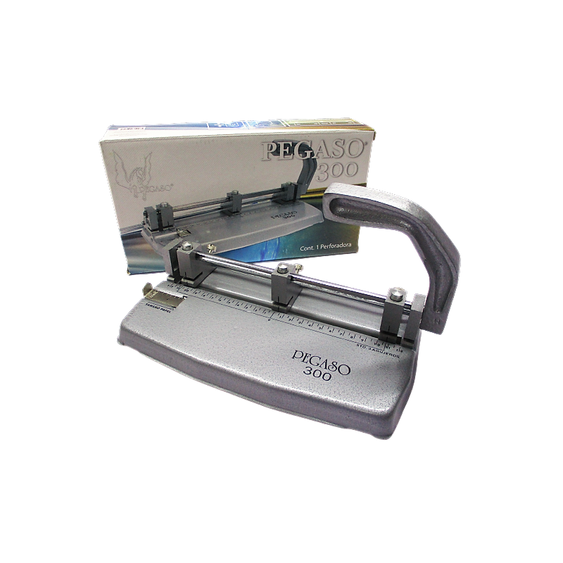 PERFORADORA TRIPLE METALICA AJUSTABLE PEGASO
