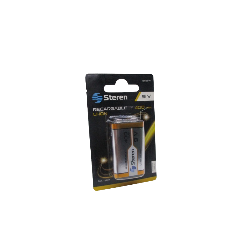 PILA RECARGABLE STEREN LI-ION 9V