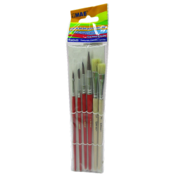 PINCELES MAE BLISTER CON 6 PIEZAS SURTIDAS