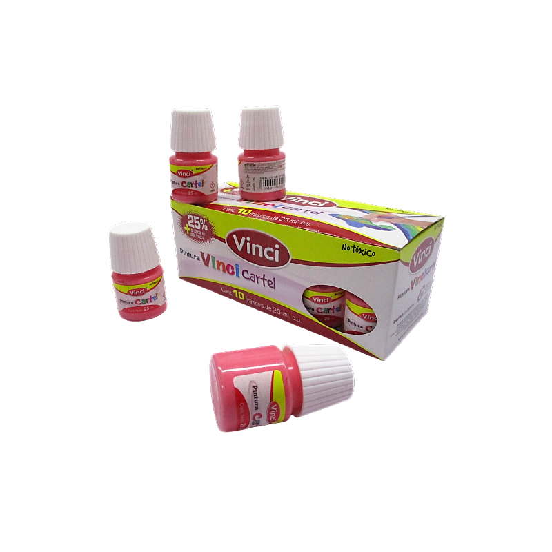 PINTURA VINCI 25ML COLOR ROSA MEXICANO