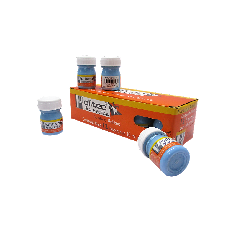 PINTURA POLITEC 20ML AZUL PASTEL