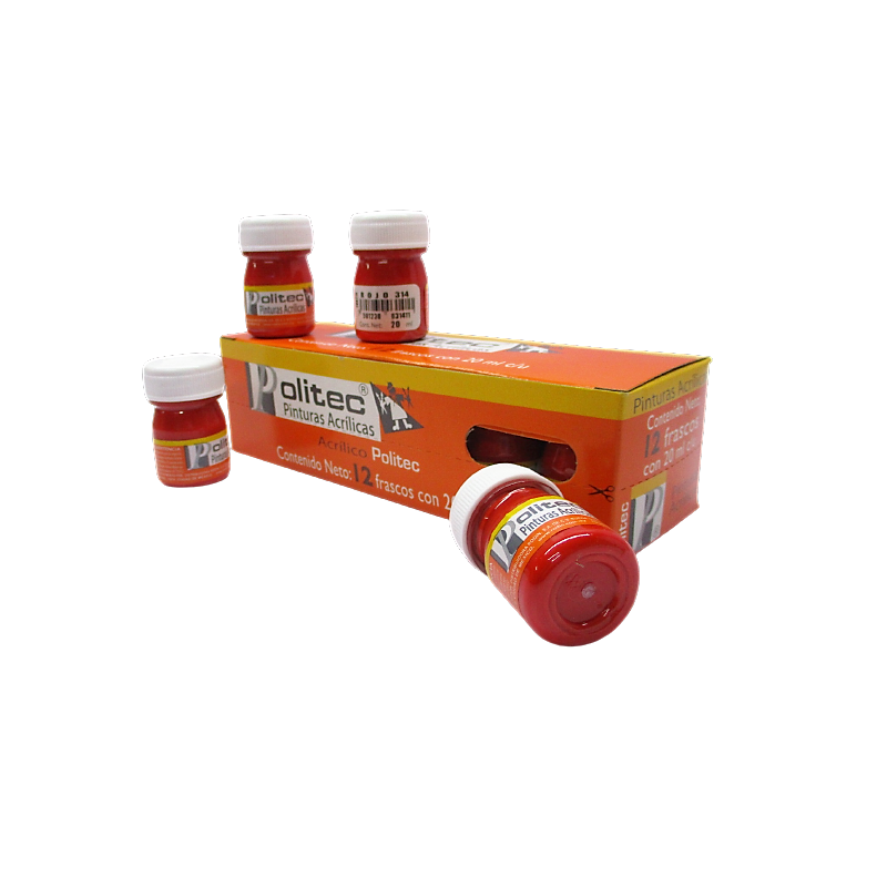 PINTURA POLITEC 20ML ROJO