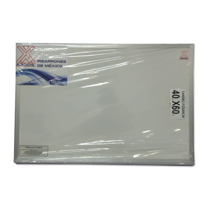 PIZARRON BLANCO ARGOS 40 CENTIMETROS X 60 CENTIMETROS