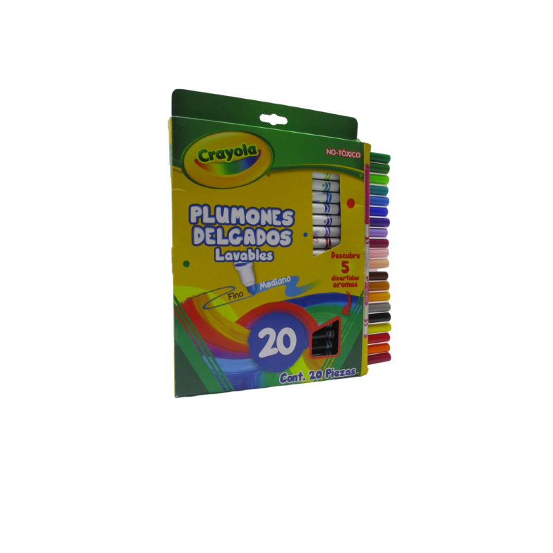 PLUMONES DELGADOS CRAYOLA