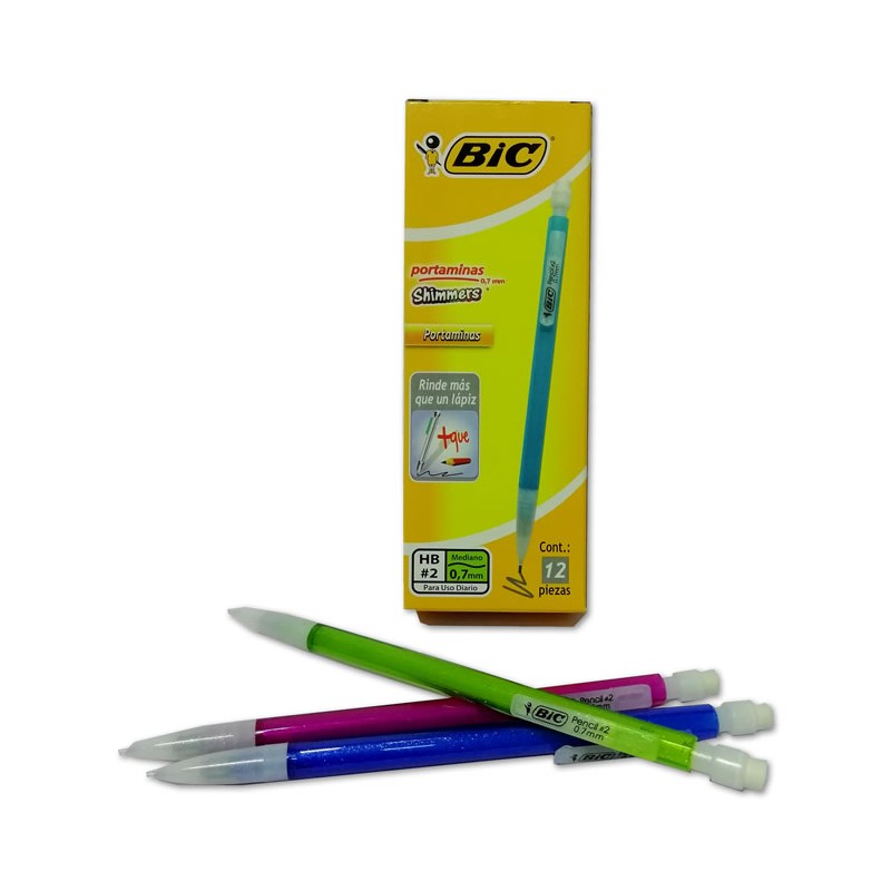 PORTAMINAS BIC SHIMMERS 0.7 MM
