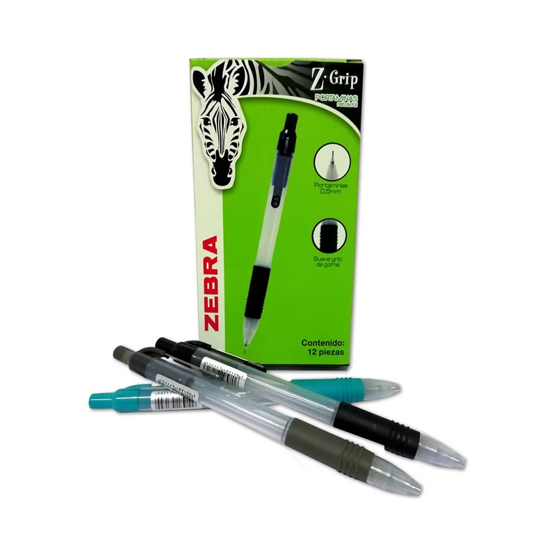 PORTAMINAS Z-GRIP 0.5 MM ZEBRA