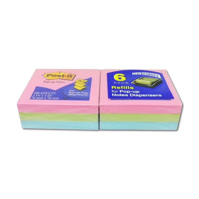 NOTAS ADHESIVAS 3X3 POP-UP PASTEL