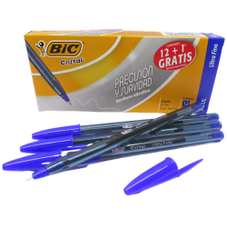 BOLIGRAFO BIC CRISTAL AZUL ULTRAFINO