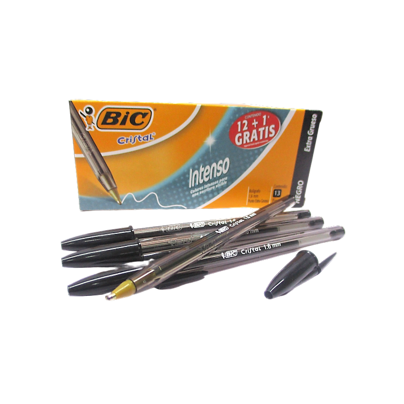 BOLIGRAFO BIC CRISTAL INTENSO NEGRO EXTRAGRUESO