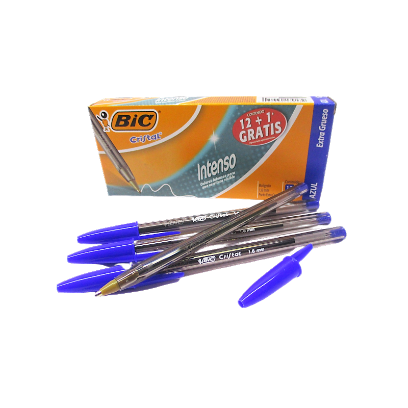 BOLIGRAFO BIC CRISTAL INTENSO AZUL EXTRAGRUESO