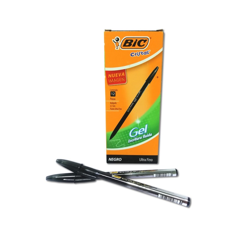 BOLIGRAFO BIC CRISTAL GEL NEGRO