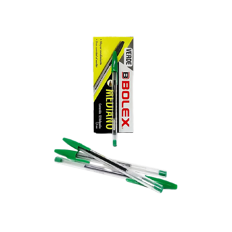 BOLIGRAFO PUNTO MEDIANO VERDE