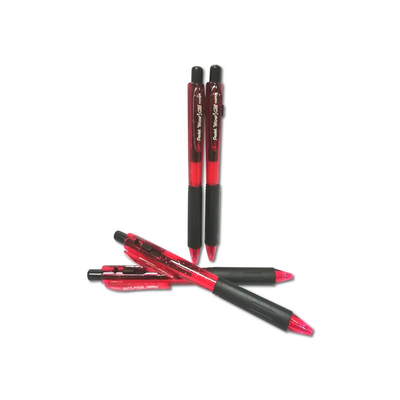 BOLIGRAFO WOW GEL ROJO RETRACTIL PENTEL