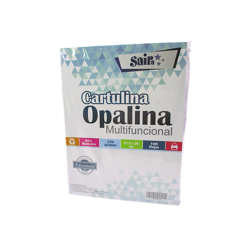 CARTULINA OPALINA 220 GRS SAIRA